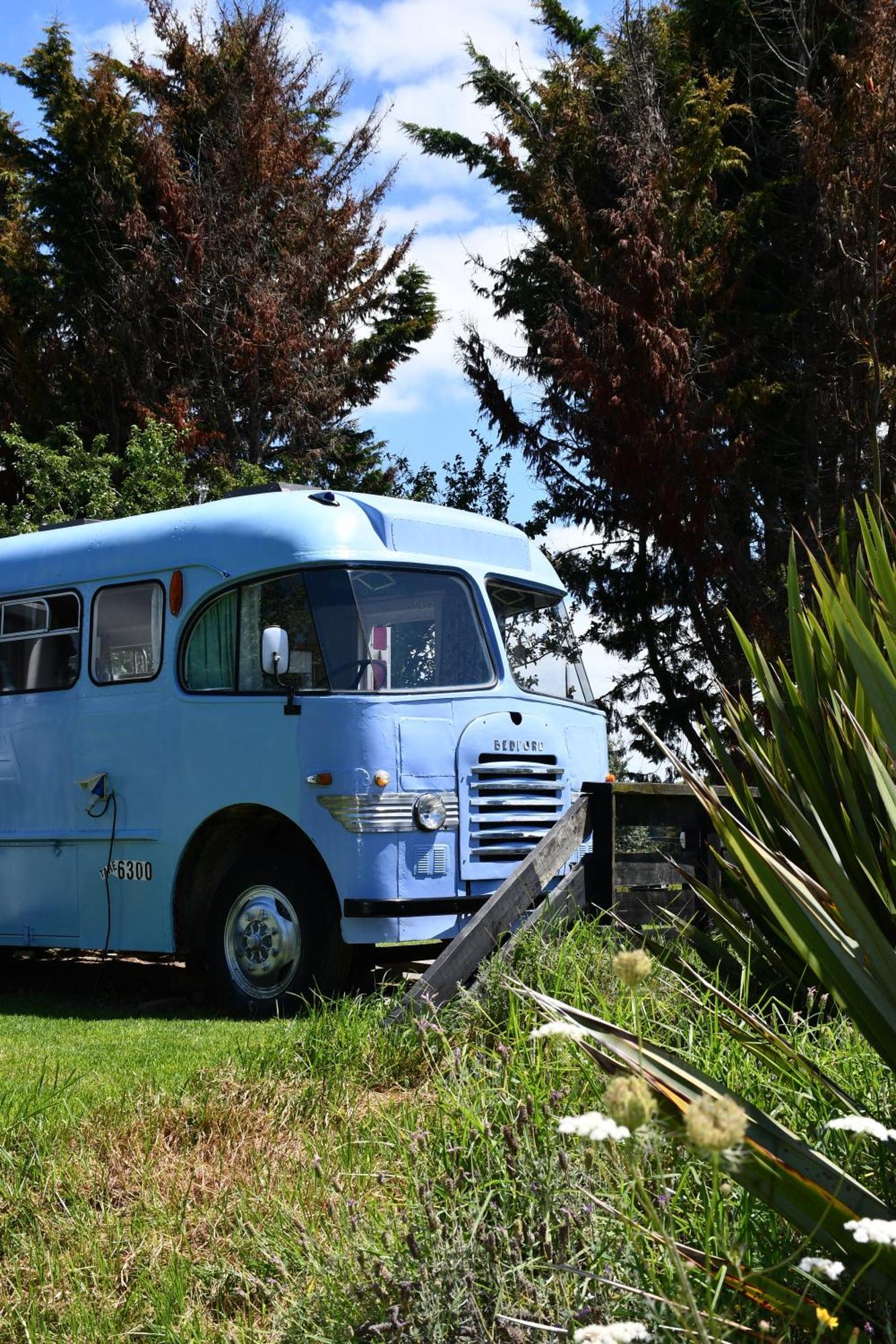 Evi The School Bus At Oromahoe Downs Farm Puketona Kültér fotó